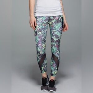 Lululemon Inspire Tight II *Full-On Luxtreme Mesh Iridescent Multi Size 10